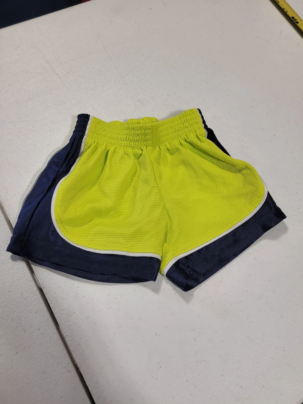 okie dokie Neon Yellow and Navy Sport Shorts